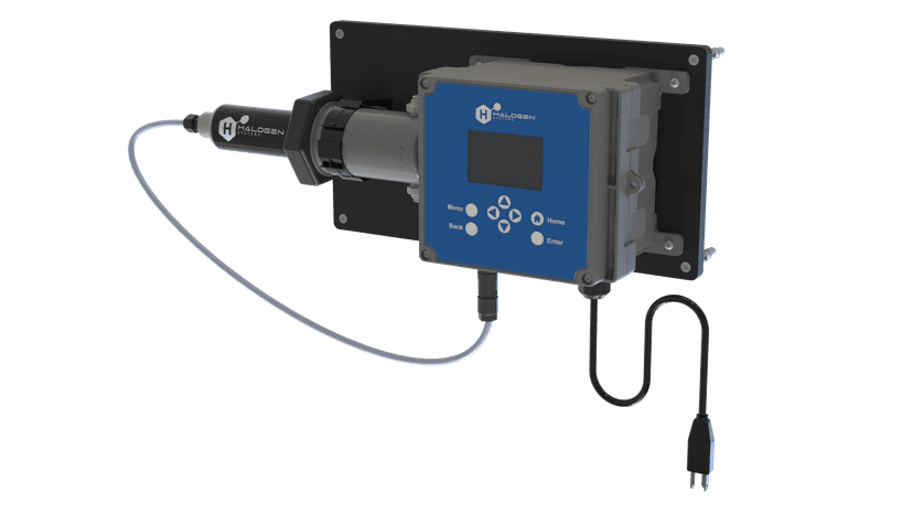 Halogen D20 Controller with MP Sensor — lowest operating cost chlorine analyzer